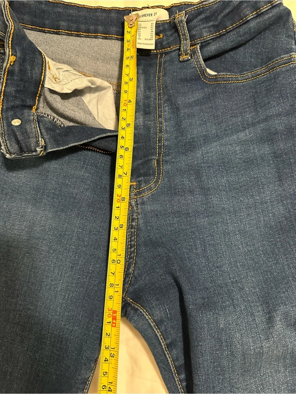 Forever 21 Dark Blue Skinny Jeans - Picture 6 of 6